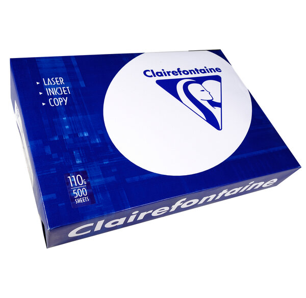 Ramette 500 Feuilles Papier 110g A3 420x297 mm Certifié PEFC Blanc CLAIRALFA