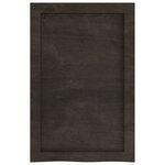 vidaXL Étagère murale marron foncé bois chêne massif traité