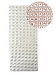 Plaque de strass adhésive 10 x 25 cm Argenté