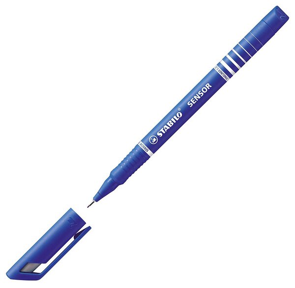 stylo feutre Fineliner Sensor pointe fine bleu STABILO