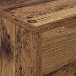 vidaXL Étagère à magazines avec étagère Bois ancien 70 x 41 x 126 cm