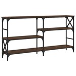 vidaXL Table console chêne marron 150x29x76 5 cm bois d'ingénierie