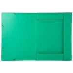 Chemise À Élastique 3 Rabats Carte Lustrée 600gm2 - A3 - Vert - X 5 - Exacompta