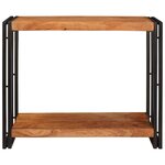 vidaXL Table console Marron 90 x 33 x 75 cm Bois d'Acacia Massif