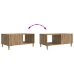 vidaXL Table basse Chêne artisanal 90 x 50 x 40 cm Bois d'ingénierie