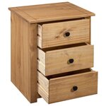 vidaXL Table de chevet 46x40x57 cm Pin Gamme Panama