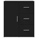 vidaXL Buffet noir 60x31x70 cm bois d'ingénierie