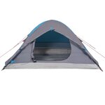 vidaXL Tente de camping à dôme 4 personnes bleu imperméable