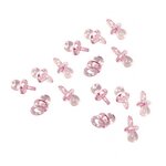 Mini tétine en plastique rose 20 pièces