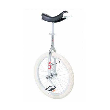 Monocycle   20"  Only One Chrome pneu blanc