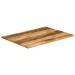 vidaXL Dessus de table bord vivant 110x80x2 5 cm bois de manguier brut