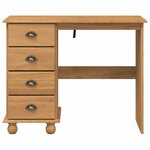 vidaXL Bureau ASKIM Marron 95 x 40 x 75 cm Bois massif en pin