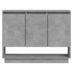 vidaXL Buffet Gris béton 97x31x75 cm Bois d'ingénierie