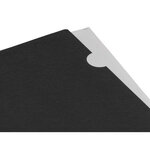 Pochette coin liderpapel polypropylene 180 microns a4  210x297mm capacite 20f        coloris noir opaque