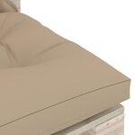 Vidaxl canapé de milieu palette de jardin avec coussins bois de pin