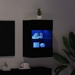 vidaXL Meuble TV Noir 40 x 30 x 60 5 cm Bois d'ingénierie
