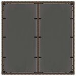 vidaXL Ensemble de repas extérieur 5 Pièces Marron et crème blanche