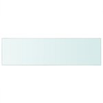 vidaXL Panneaux d'étagère 2 Pièces Verre Transparent 90 x 25 cm