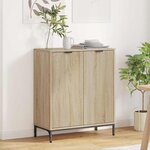 vidaXL Buffet Chêne sonoma 69 5 x 33 x 82 cm Bois d'ingénierie