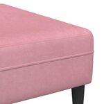 Ensemble de Canapés 3 Pièces Rose Velours