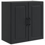 vidaXL Armoire Murale 59 x 31 x 60 cm Bois d'ingénierie Noir