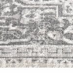 vidaXL Tapis à tissage plat d'extérieur 100x200 cm Gris clair