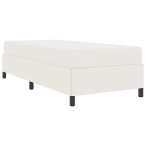 vidaXL Cadre de lit Crème 80 x 200 cm Tissu en velours côtelé