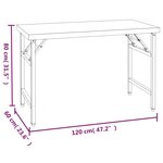 vidaXL Table de travail de cuisine avec étagère 120x60x115 cm Inox