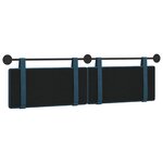 vidaXL Tête de lit suspendue Bleu Velours