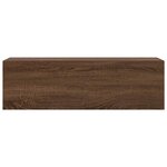 vidaXL Armoire murale de bain chêne marron 100x25x30cm bois ingénierie