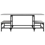 vidaXL Table basse sonoma gris 100x50 5x40 cm bois d'ingénierie