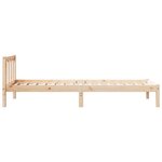 vidaXL Cadre de lit extra long sans matelas 100x210 cm bois massif pin