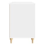 vidaXL Bureau Blanc Brillant 142 5 x 50 x 75 cm Bois d'ingénierie
