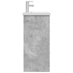 vidaXL Meuble de salle de bain avec évier Gris béton 42 x 40 x 84 5 cm
