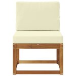 vidaXL Sofa de milieu extérieur Bois d'Acacia Massif