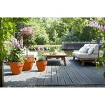 Pot de fleurs Rond VIBIA - Plastique Réservoir - Ø 35 - Anthracite