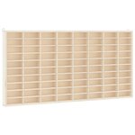 vidaXL Vitrine de collection en bois avec 80 compartiments 80 x 4 5 x 40 5 cm