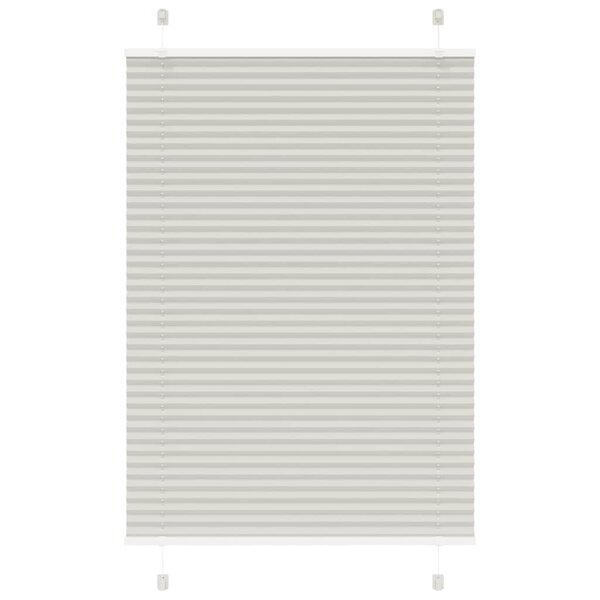 vidaXL Store plissé gris clair 100x100 cm largeur du tissu 99 4cm