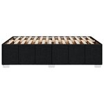 vidaXL Cadre de lit sans matelas noir 120x190 cm tissu