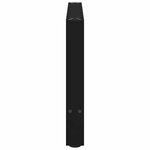 vidaXL Pieds de table basse Noir 2 pièces 70 x (42-43) cm Acier