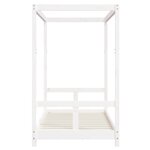 vidaXL Cadre de lit pour enfant blanc 80x160 cm bois de pin massif
