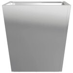vidaXL Jardinière 40x40x40 cm acier inoxydable