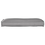 vidaXL Coussin pour dossier de palette Gris 120 x 40 x 12 cm