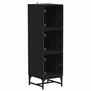 vidaXL Buffet Chêne noir 35 x 37 x 117 cm