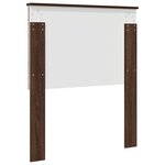 vidaXL Tête de lit avec tête de lit Chêne brun 80 cm Bois d'ingénierie