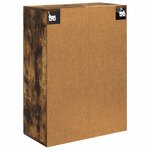 vidaXL Armoire Murale Chêne fumé 66 x 34 5 x 90 cm Bois d'ingénierie