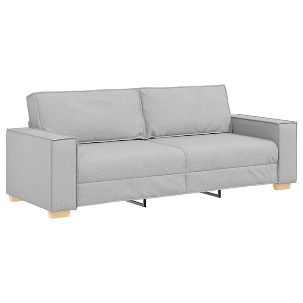 vidaXL Canapé 3 places Gris nuage 220x78x84 cm Tissu