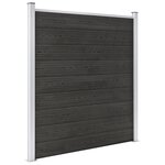 vidaXL Clôture de jardin WPC 180x186 cm Gris