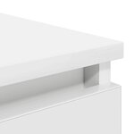 vidaXL Buffet avec tiroirs blanc 37 5x35x99 cm bois d'ingénierie