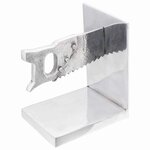 vidaXL Serre-livres 2 Pièces Argent 11x14x17 5 cm Aluminium Scie
